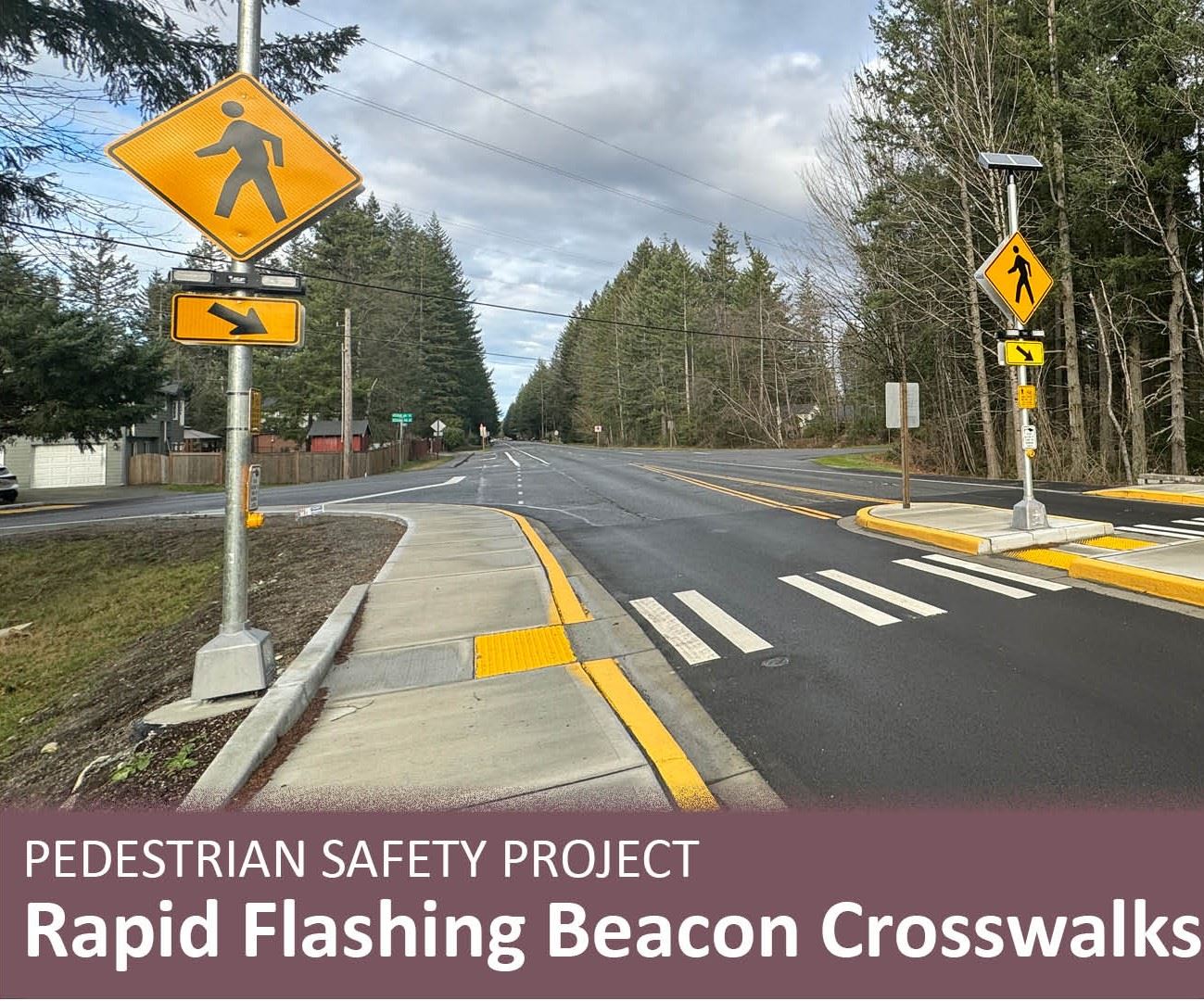 Rapid Flashing Beacon Crosswalk