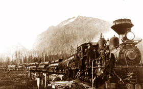 Logging Train near Tanner Landing