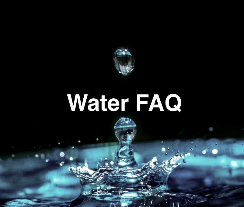water drop water FAQ