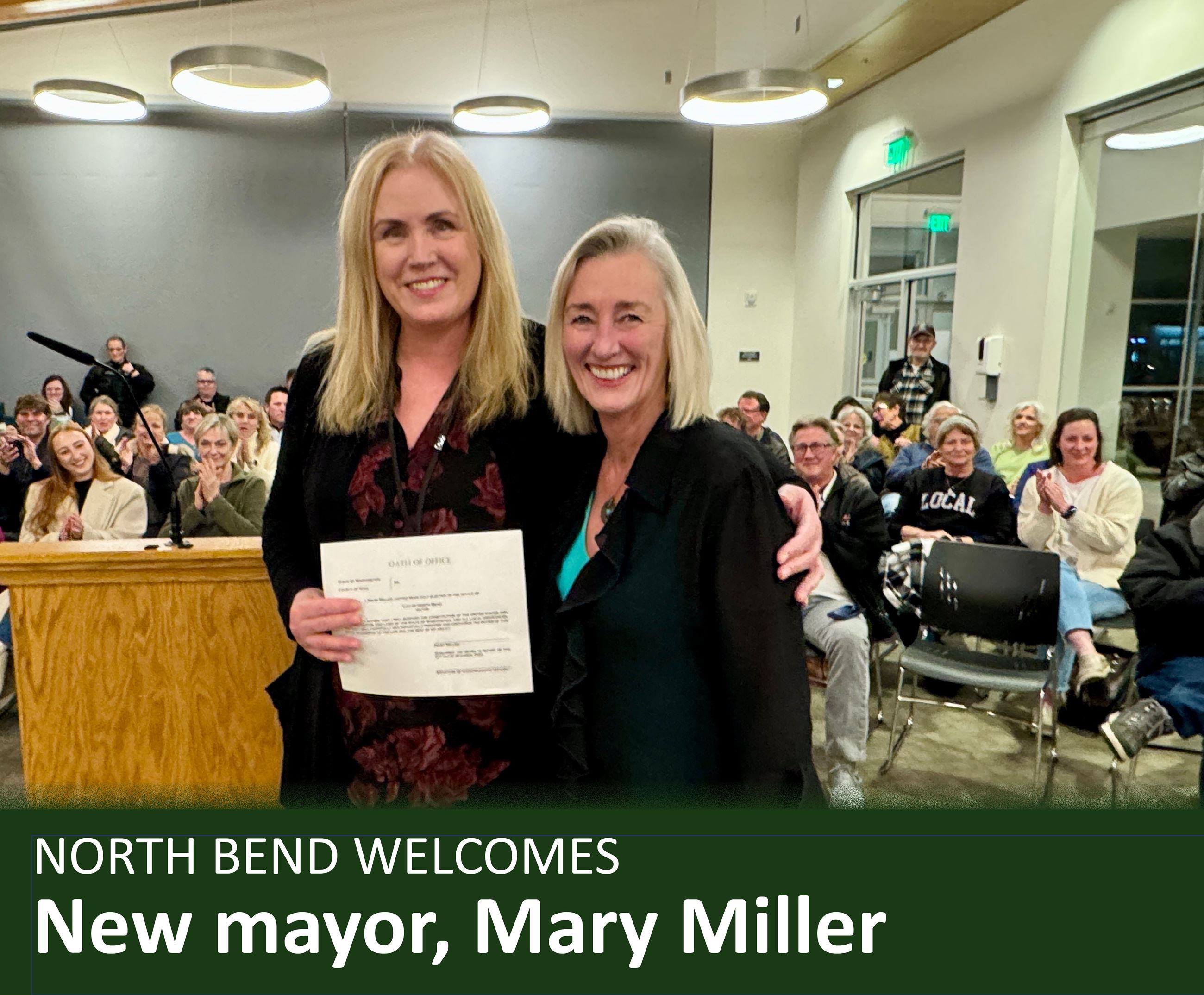 North Bend welcomes new mayor