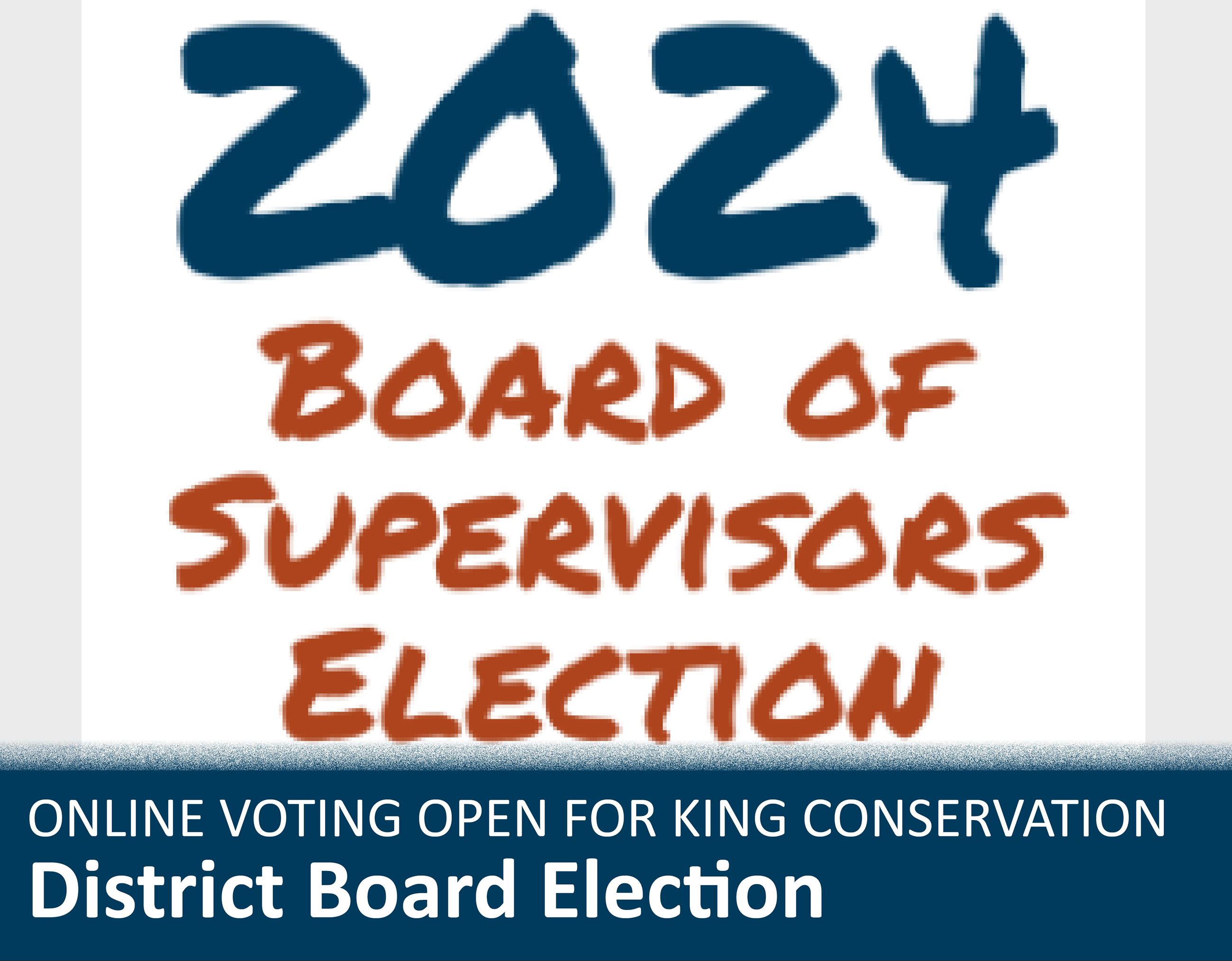 King Conservation Board Elections, website infographic