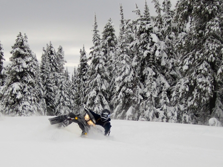 Snowmobiling